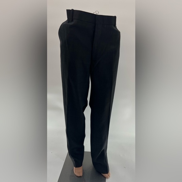 J. Ferrar Ultra Comfort Men's Slim Fit Flat Front Suit Pants - Classic Black - Picture 3 of 10